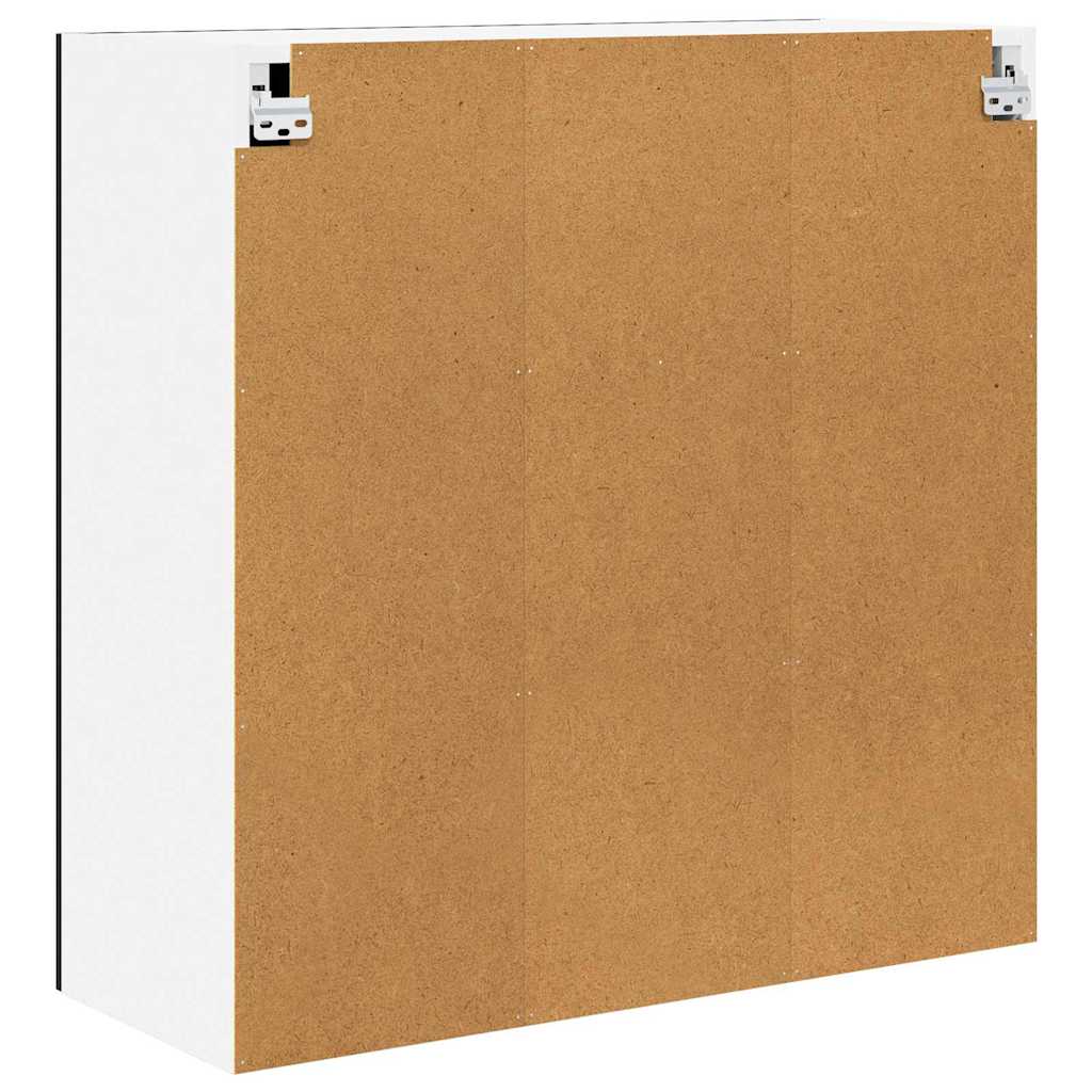 vidaXL Κρεμαστό ντουλάπι με ράφι Riga Μαύρη Οξυά 80 x 31 x 80 εκ.