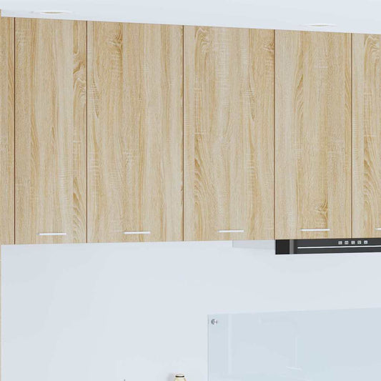 vidaXL Κρεμαστό ντουλάπι με ράφι Riga Δρύς Sonoma 80 x 31 x 80 εκ.