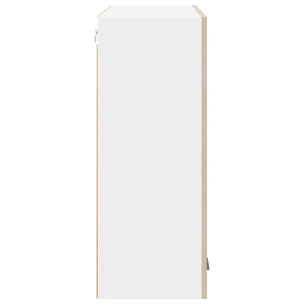 vidaXL Κρεμαστό ντουλάπι με ράφι Riga Δρύς Sonoma 80 x 31 x 80 εκ.