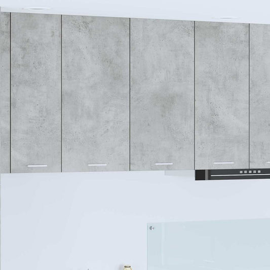 vidaXL Κρεμαστό ντουλάπι με ράφι Riga Σκυρόδεμα Γκρι 80 x 31 x 80 εκ.