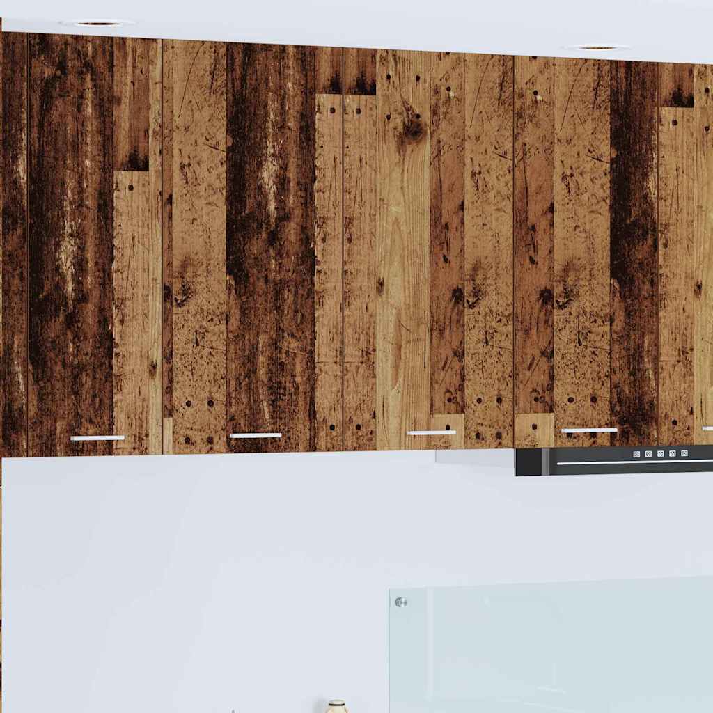 vidaXL Κρεμαστό ντουλάπι με ράφι Riga Παλιό Ξύλο 80 x 31 x 80 εκ.