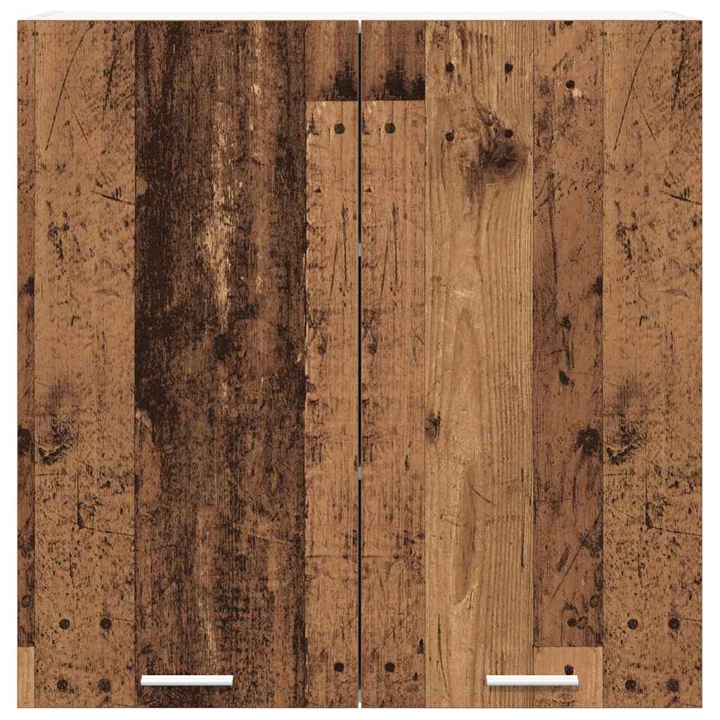 vidaXL Κρεμαστό ντουλάπι με ράφι Riga Παλιό Ξύλο 80 x 31 x 80 εκ.
