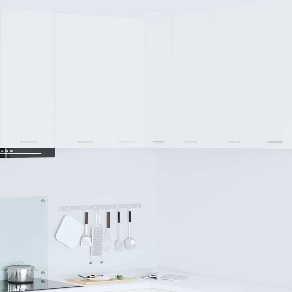 vidaXL Κρεμαστό ντουλάπι με ράφι Επιτοίχιο Riga Λευκό 57 x 57 x 80 εκ.