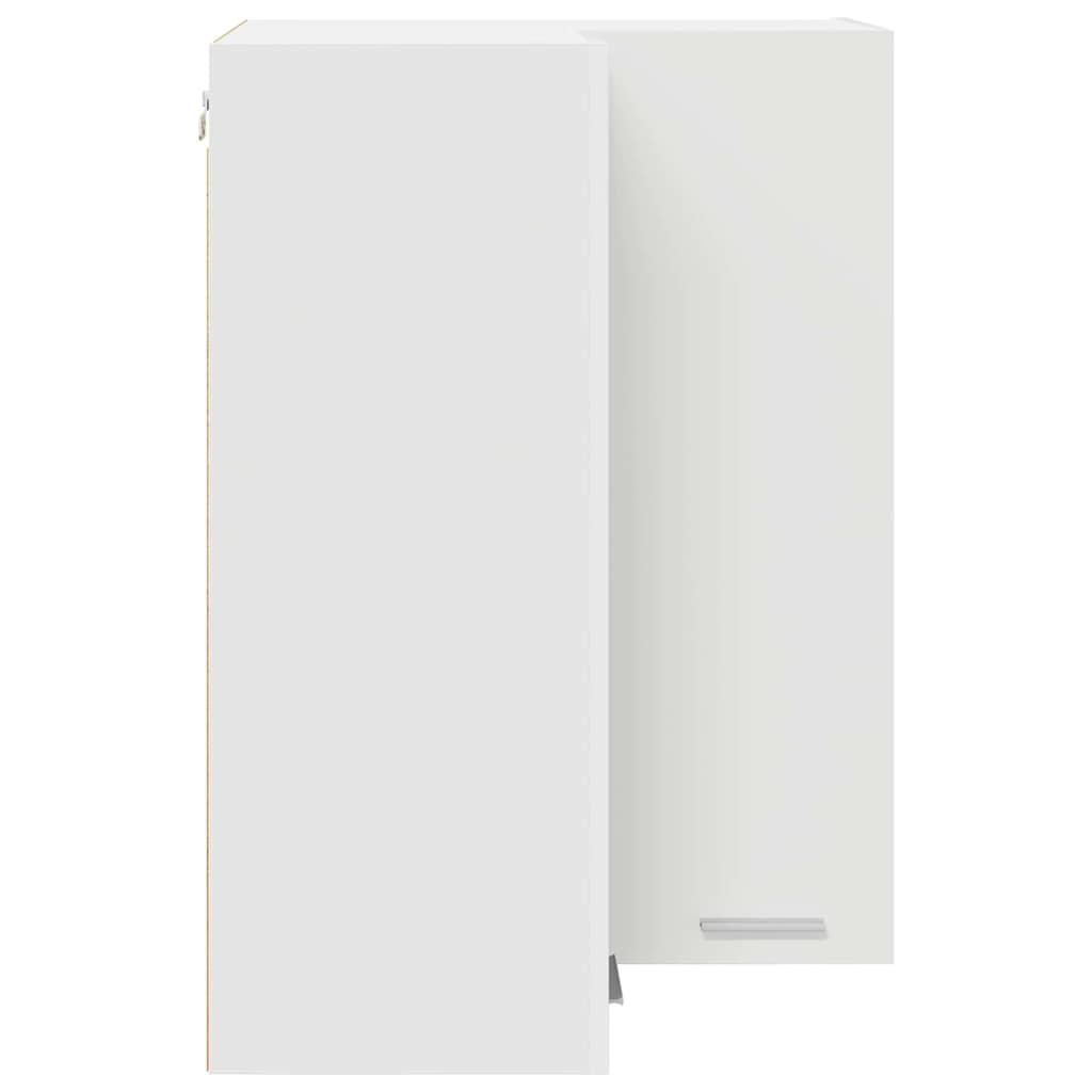 vidaXL Κρεμαστό ντουλάπι με ράφι Επιτοίχιο Riga Λευκό 57 x 57 x 80 εκ.