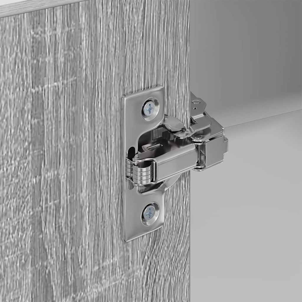 vidaXL Κρεμαστό ντουλάπι Riga Γκρι Σομόνα και Λευκό 57 x 57 x 80 εκ.