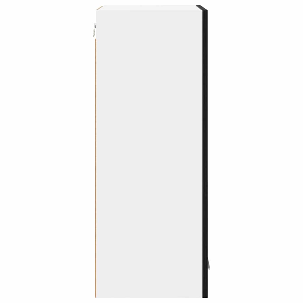 vidaXL Κρεμαστό ντουλάπι Riga 2 pcs Μαύρη Οξυά 40 x 31 x 80 εκ.