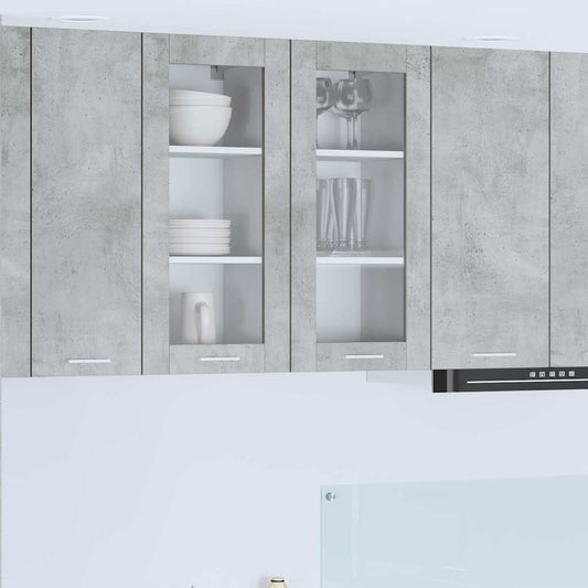 vidaXL Κρεμαστό ντουλάπι Σκυρόδεμα Γκρι 40 x 31 x 80 εκ.