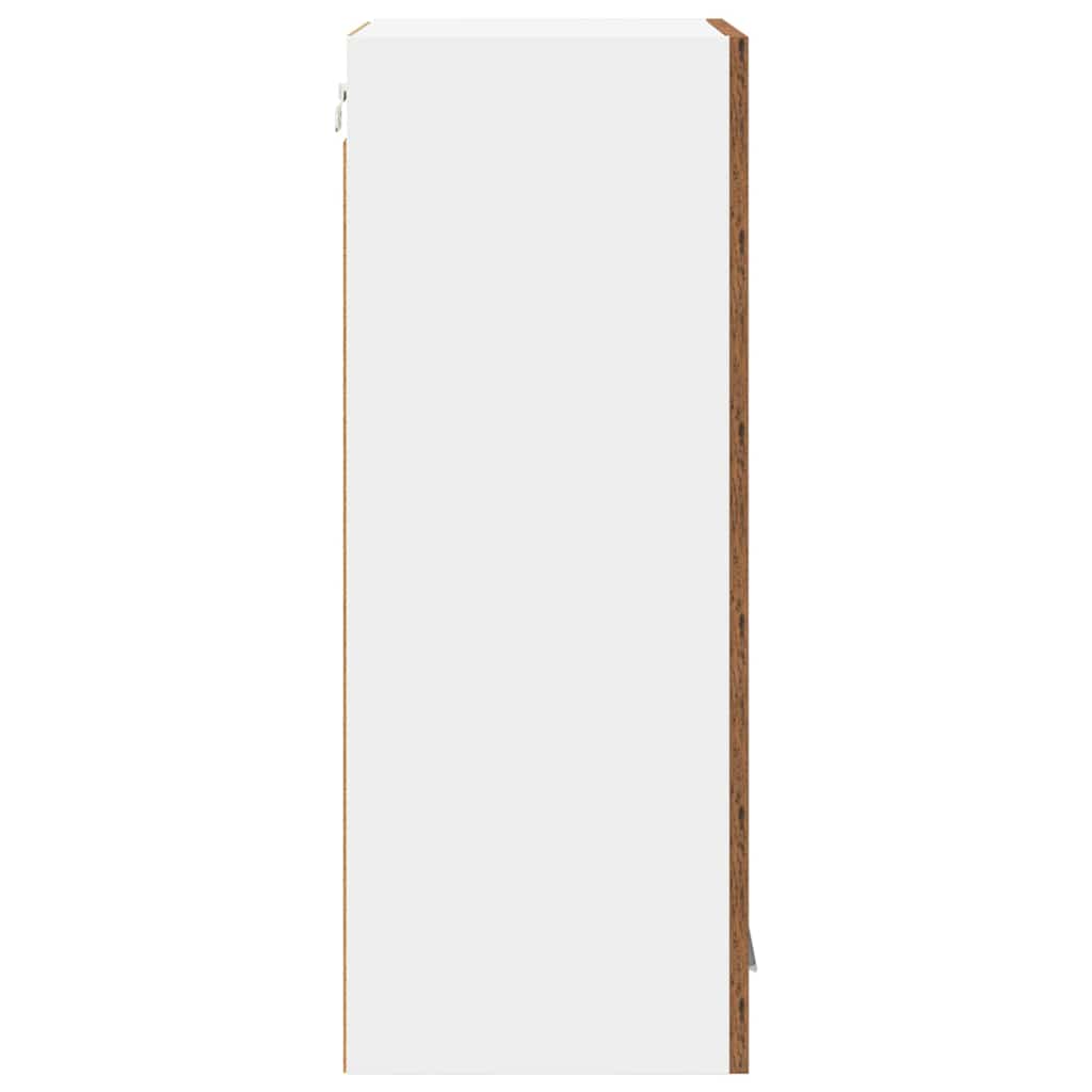 vidaXL Κρεμαστό ντουλάπι με ράφι Riga Παλιό Ξύλο 40 x 31 x 80 εκ.