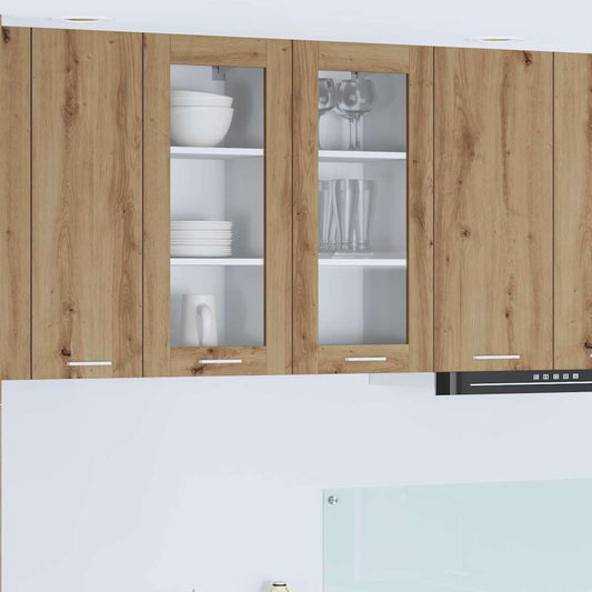 vidaXL Κρεμαστό ντουλάπι Riga 2 pcs Artisan Oak 40 x 31 x 80 εκ.