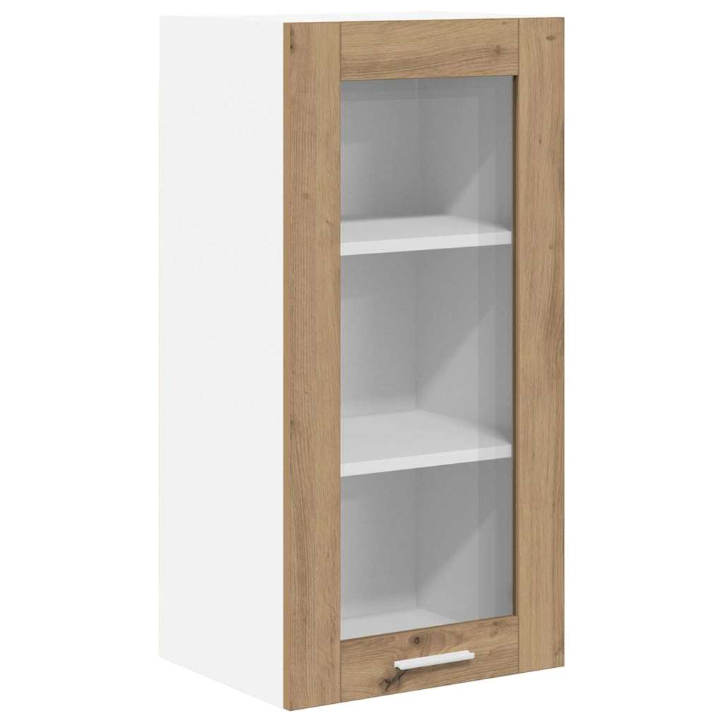 vidaXL Κρεμαστό ντουλάπι Riga 2 pcs Artisan Oak 40 x 31 x 80 εκ.