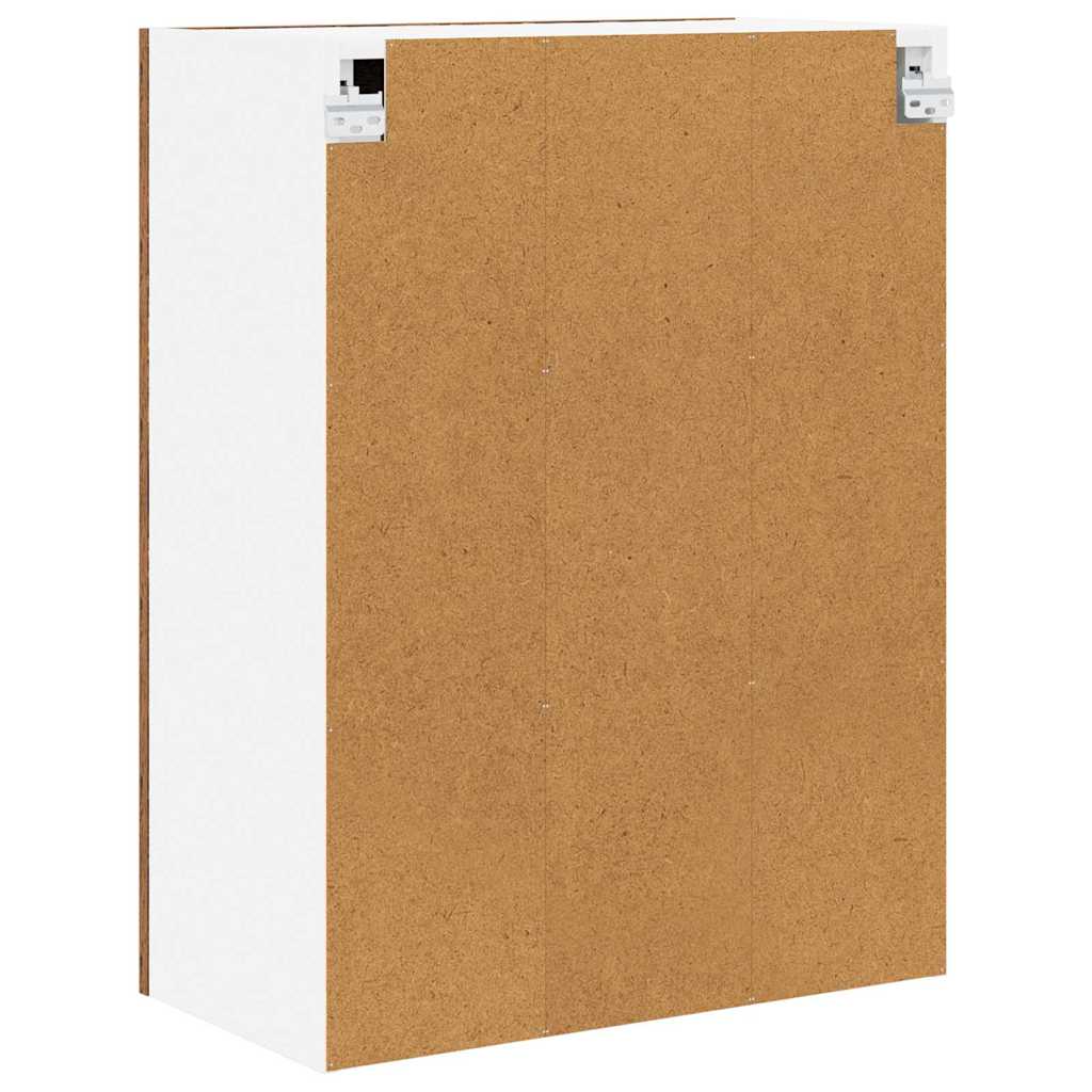 vidaXL Κρεμαστό ντουλάπι με ράφι Riga Παλιό Ξύλο 60 x 31 x 80 εκ.