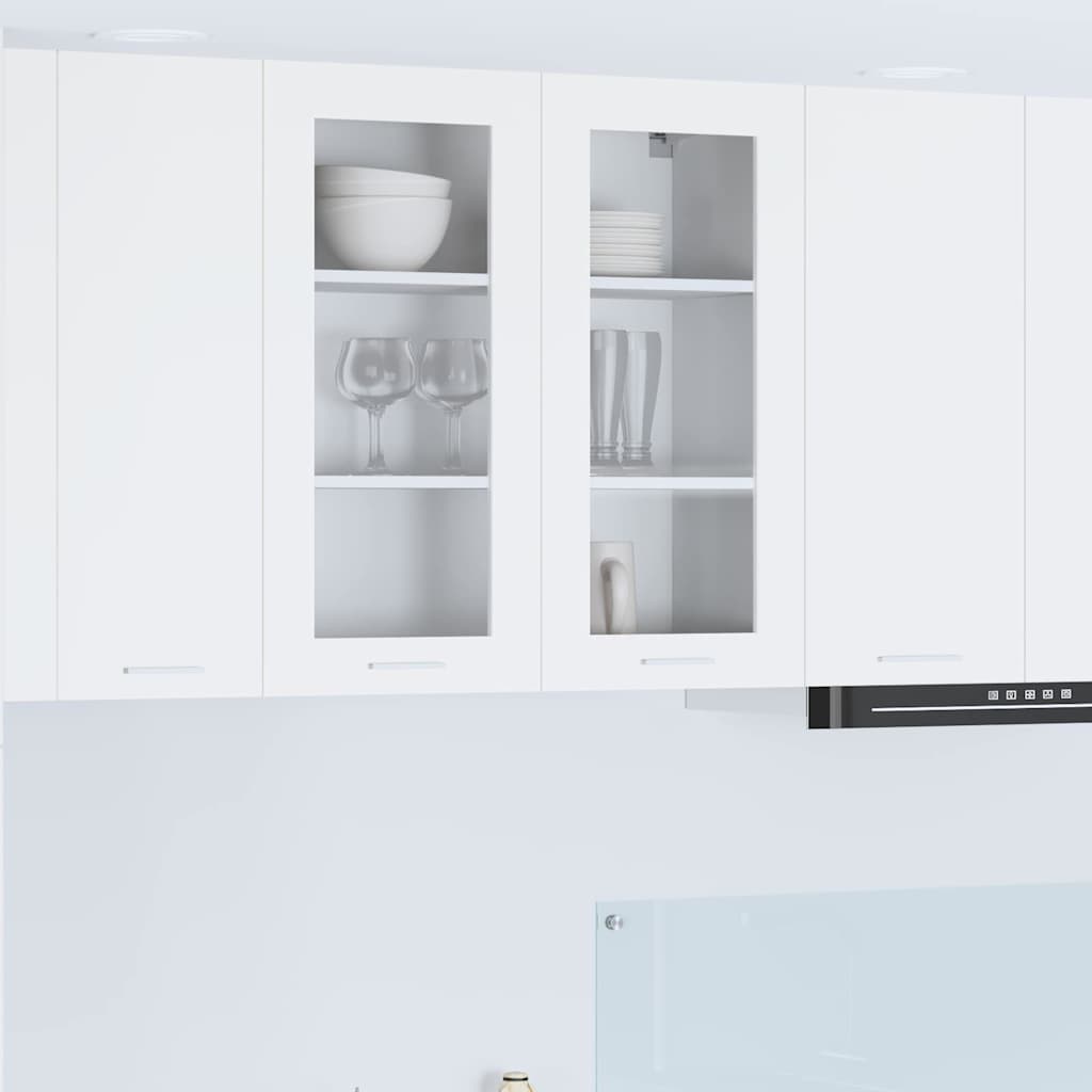 vidaXL Κρεμαστό ντουλάπι με ράφι Επιτοίχιο Riga Λευκό 80 x 31 x 80 εκ.