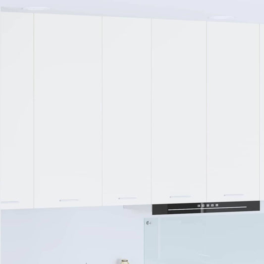 vidaXL Κρεμαστό ντουλάπι με ράφι με πόρτα Riga Λευκό 30 x 31 x 100 εκ.