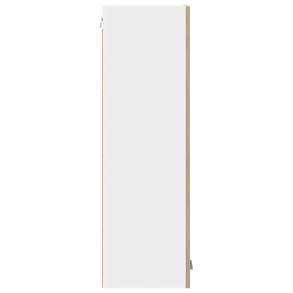 vidaXL Κρεμαστό ντουλάπι με ράφι Riga Δρύς Sonoma 30 x 31 x 100 εκ.