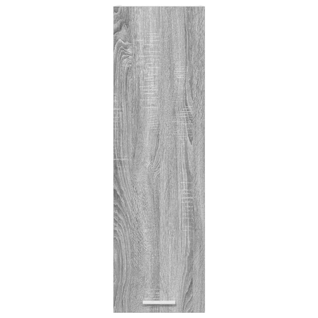 vidaXL Κρεμαστό ντουλάπι με ράφι Riga Γκρίζο Σονομα 30 x 31 x 100 εκ.