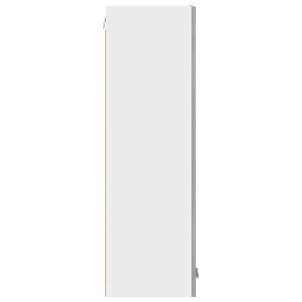 vidaXL Κρεμαστό ντουλάπι με ράφι Riga Γκρίζο Σονομα 30 x 31 x 100 εκ.