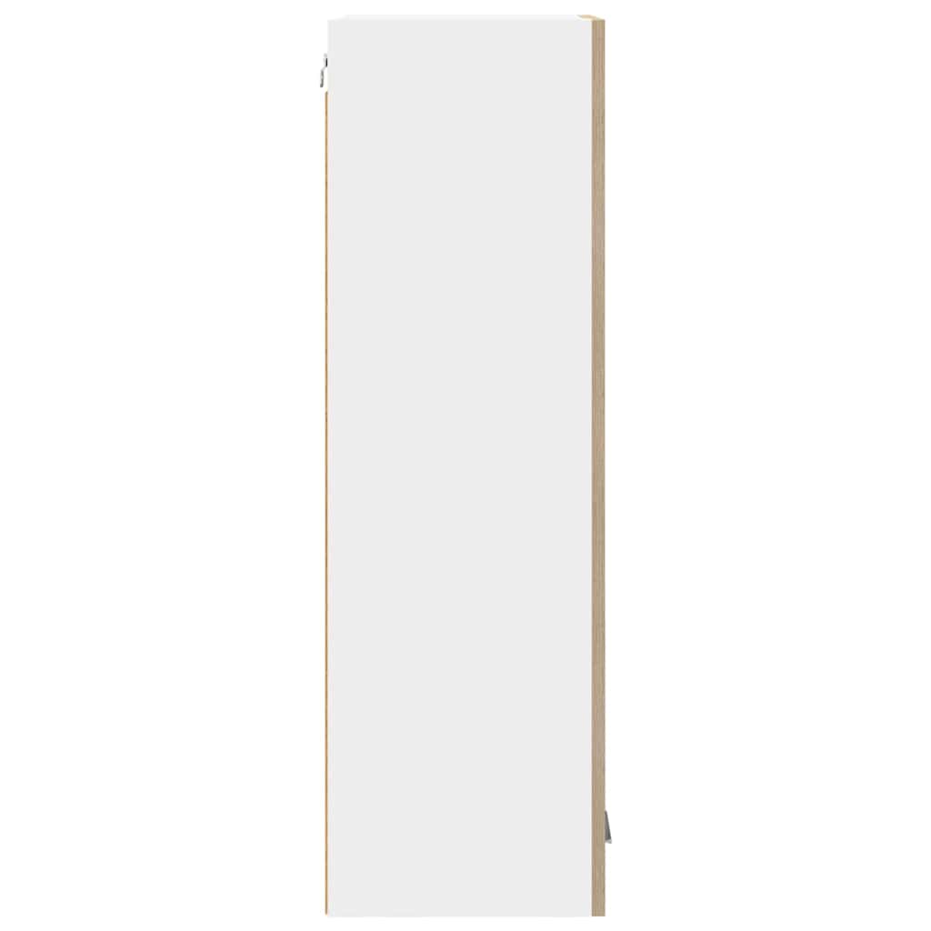 vidaXL Κρεμαστό ντουλάπι με ράφι Riga Δρύς Sonoma 40 x 31 x 100 εκ.