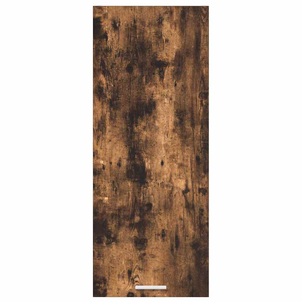 vidaXL Κρεμαστό ντουλάπι με ράφι Riga Καπνιστό Δρύς 40 x 31 x 100 εκ.