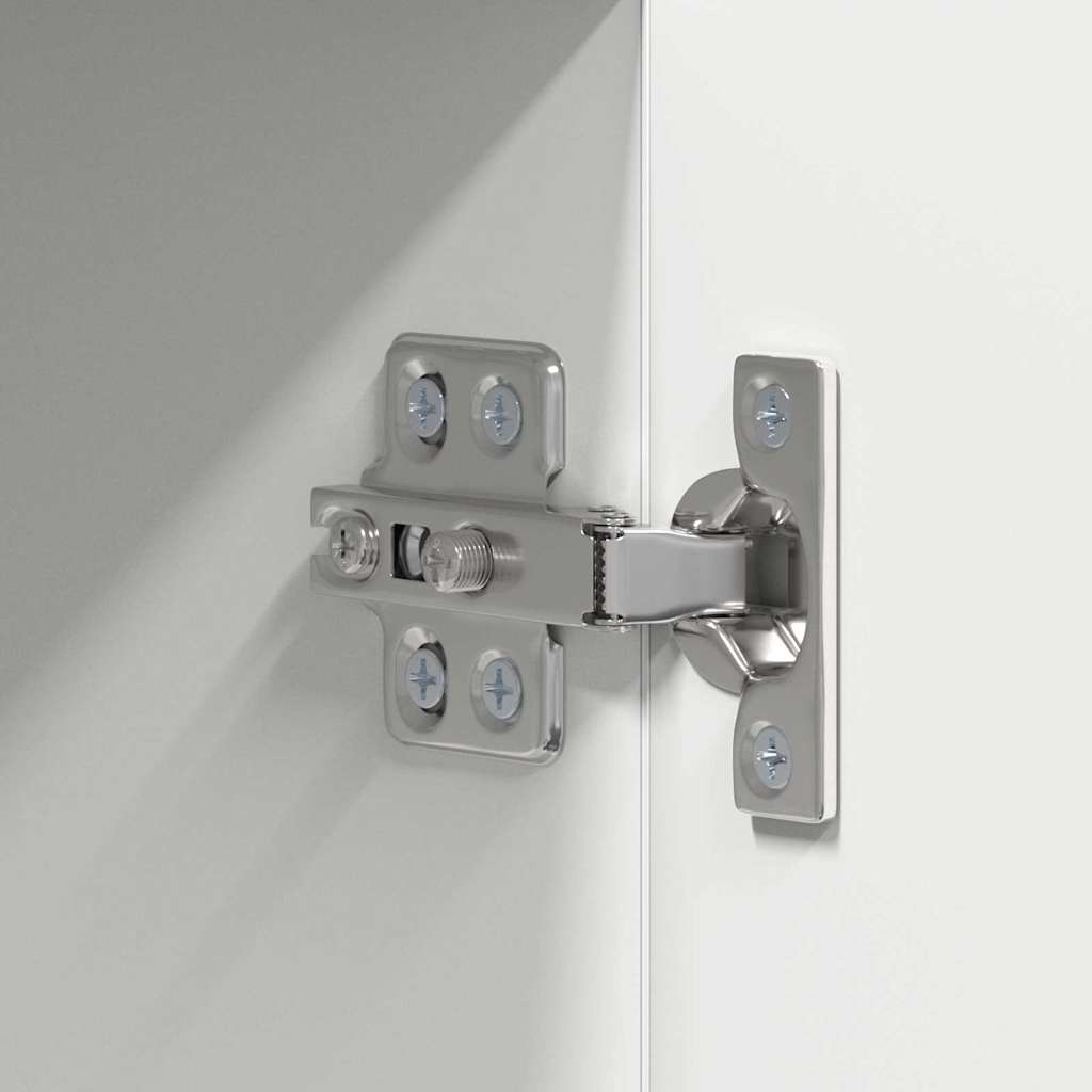 vidaXL Κρεμαστό ντουλάπι με ράφι με πόρτα Riga Λευκό 50 x 31 x 100 εκ.