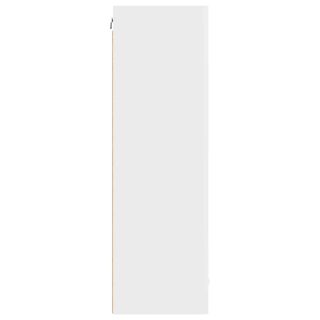 vidaXL Κρεμαστό ντουλάπι με ράφι με πόρτα Riga Λευκό 50 x 31 x 100 εκ.