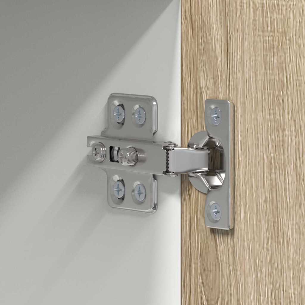 vidaXL Κρεμαστό ντουλάπι Riga Σομόνα Δρυς και Λευκό 50 x 31 x 100 εκ.