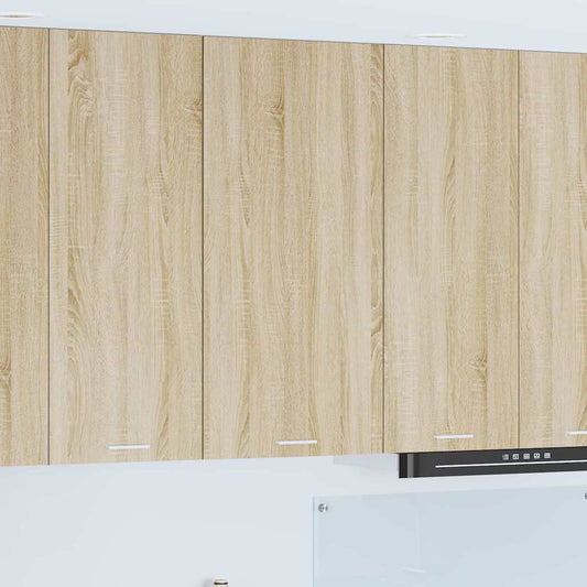 vidaXL Κρεμαστό ντουλάπι Riga Σομόνα Δρυς και Λευκό 50 x 31 x 100 εκ.