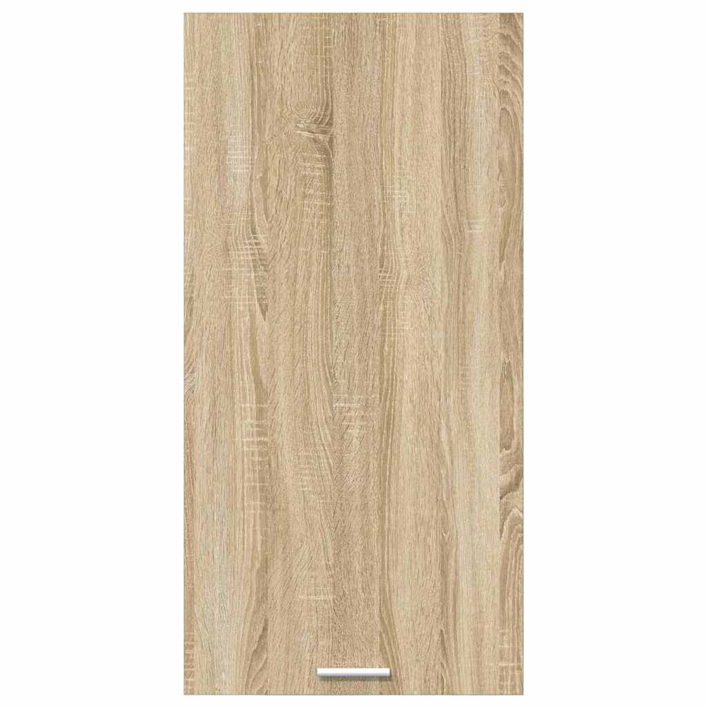 vidaXL Κρεμαστό ντουλάπι Riga Σομόνα Δρυς και Λευκό 50 x 31 x 100 εκ.