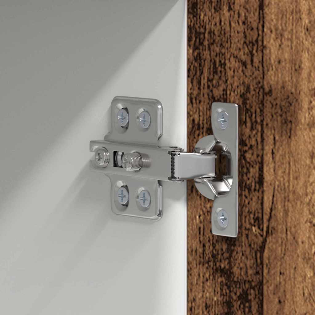 vidaXL Κρεμαστό ντουλάπι Riga Σομόνα Δρυς και Λευκό 50 x 31 x 100 εκ.