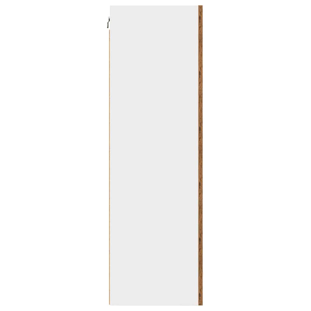 vidaXL Κρεμαστό ντουλάπι Riga Σομόνα Δρυς και Λευκό 50 x 31 x 100 εκ.