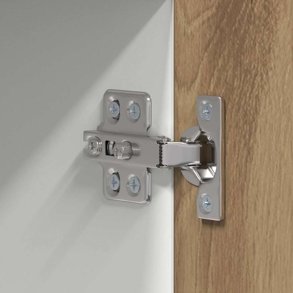 vidaXL Κρεμαστό ντουλάπι με ράφι Riga Χειροποίητη Δρυς και Λευκό