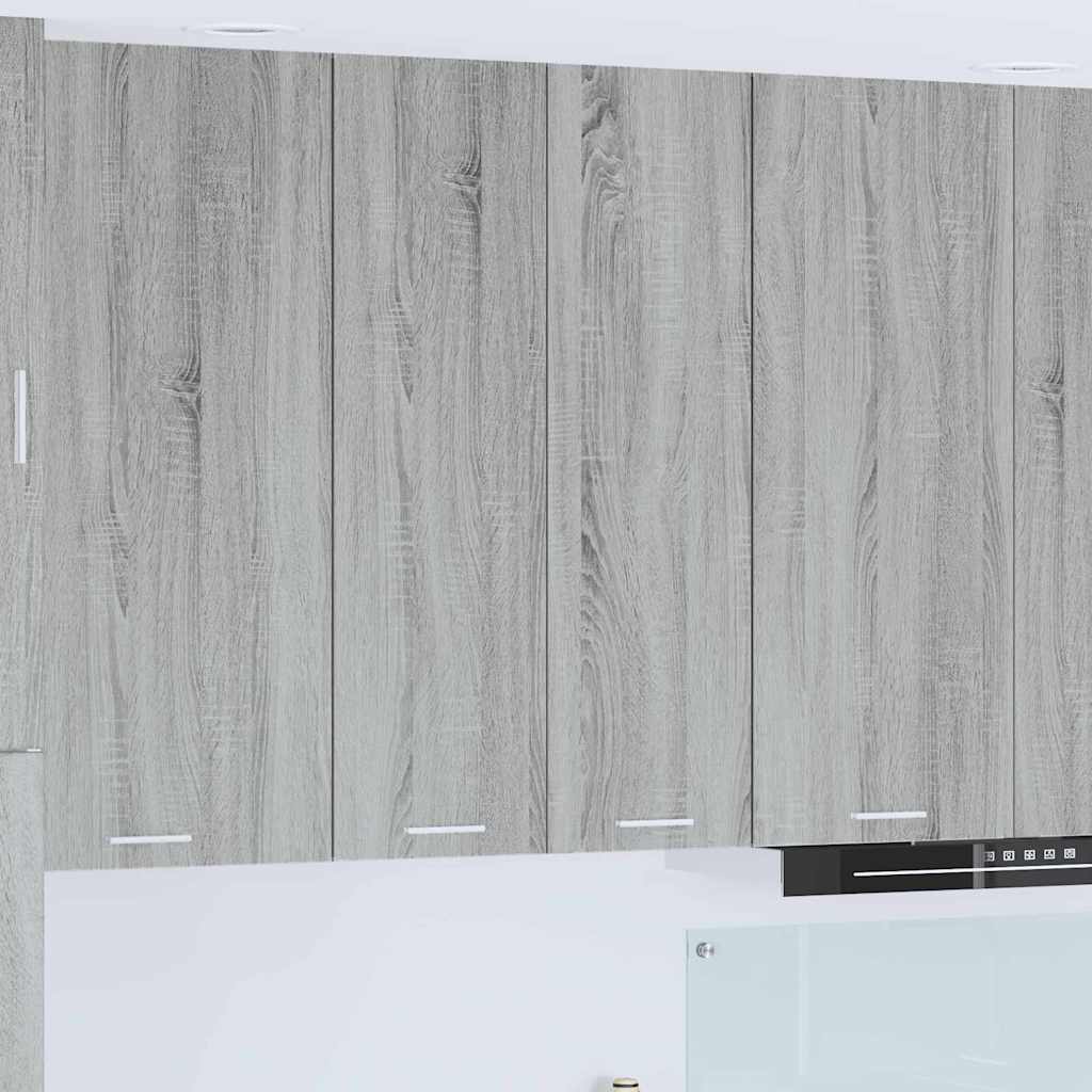 vidaXL Κρεμαστό ντουλάπι με ράφι Riga Γκρίζο Σονομα 60 x 31 x 100 εκ.