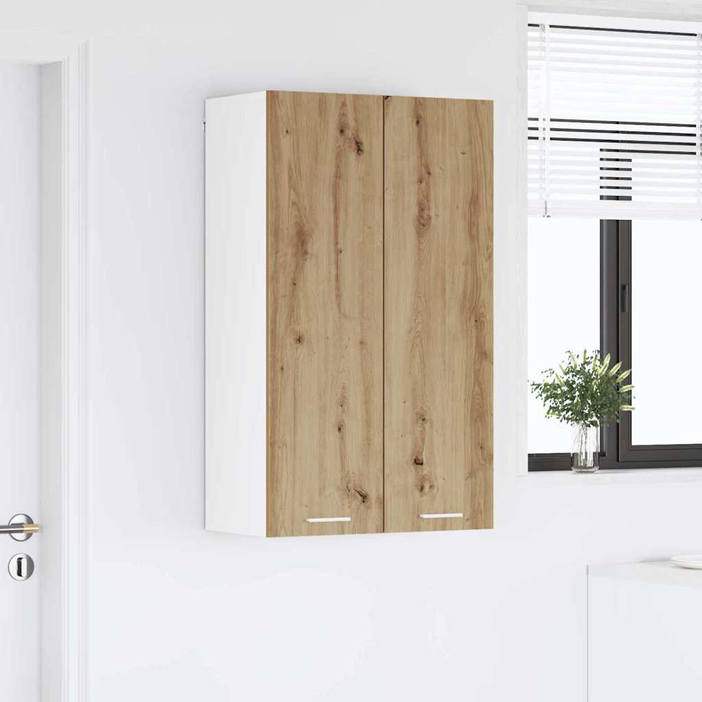 vidaXL Κρεμαστό ντουλάπι με ράφι Riga Artisan Oak 60 x 31 x 100 εκ.
