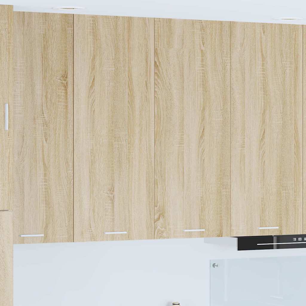 vidaXL Κρεμαστό ντουλάπι με ράφι Riga Δρύς Sonoma 80 x 31 x 100 εκ.