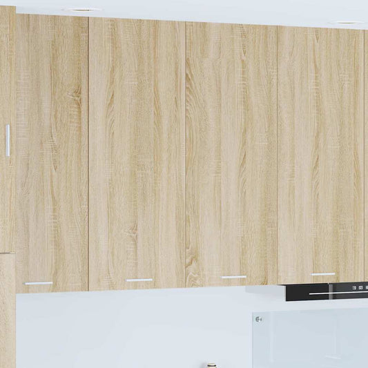 vidaXL Κρεμαστό ντουλάπι με ράφι Riga Δρύς Sonoma 80 x 31 x 100 εκ.