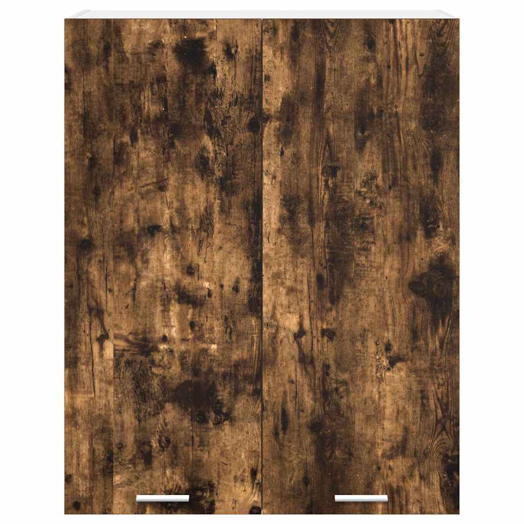 vidaXL Κρεμαστό ντουλάπι με ράφι Riga Καπνιστό Δρύς 80 x 31 x 100 εκ.