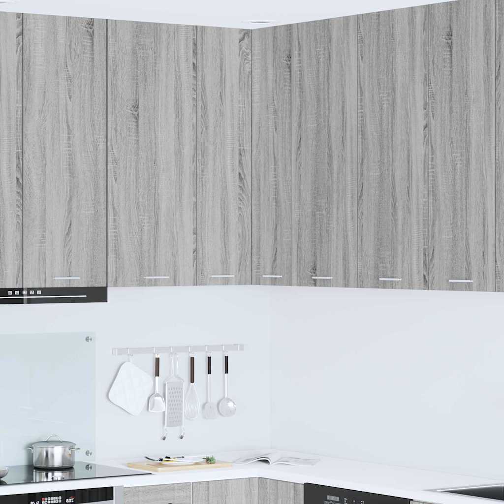 vidaXL Κρεμαστό ντουλάπι Riga Σομόνα Δρυς και Λευκό 57 x 57 x 100 εκ.