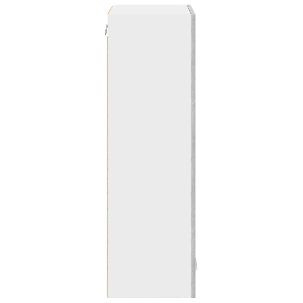 vidaXL Κρεμαστό ντουλάπι με ράφι Riga Γκρίζο Σονομα 40 x 31 x 100 εκ.