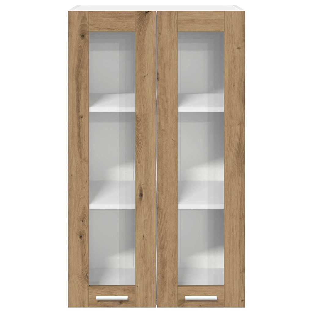 vidaXL Κρεμαστό ντουλάπι με ράφι Riga Artisan Oak 60 x 31 x 100 εκ.