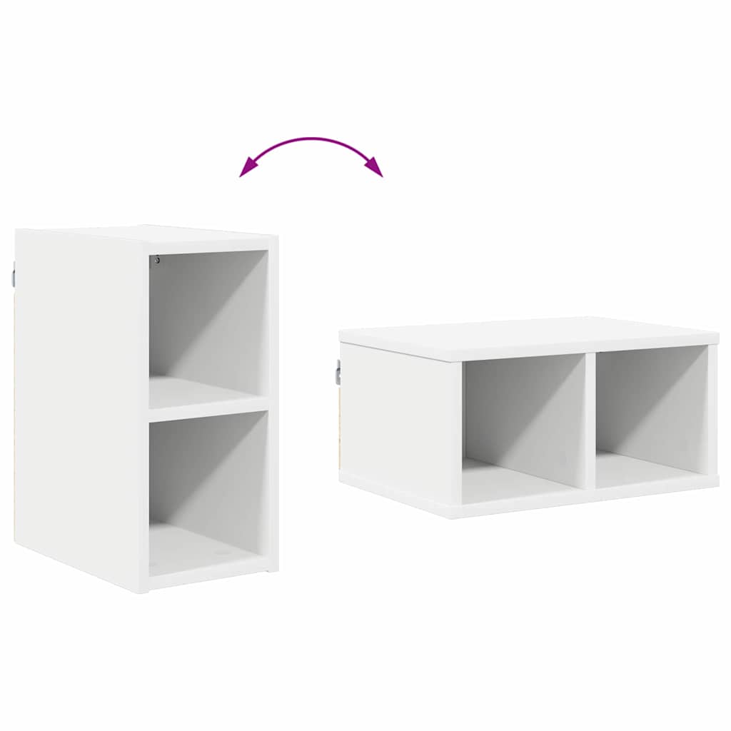 vidaXL Κρεμαστό ντουλάπι με ράφι Riga Λευκό 20 x 29,5 x 40 εκ.