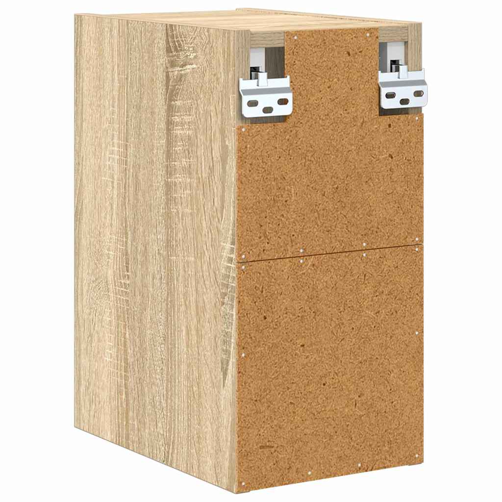 vidaXL Κρεμαστό ντουλάπι με ράφι Riga Δρύς Sonoma 20 x 29,5 x 40 εκ.