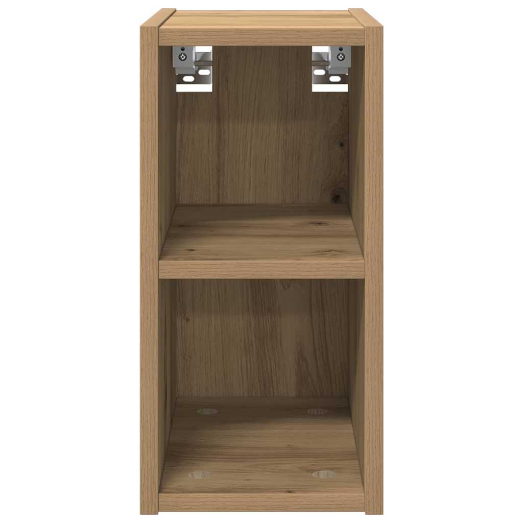 vidaXL Κρεμαστό ντουλάπι με ράφι Riga Artisan Oak 20 x 29,5 x 40 εκ.
