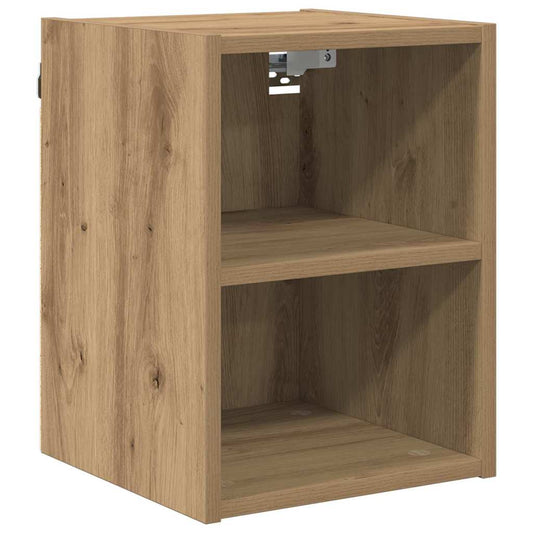 vidaXL Κρεμαστό ντουλάπι με ράφι Riga Artisan Oak 30 x 29.5 x 80 εκ.