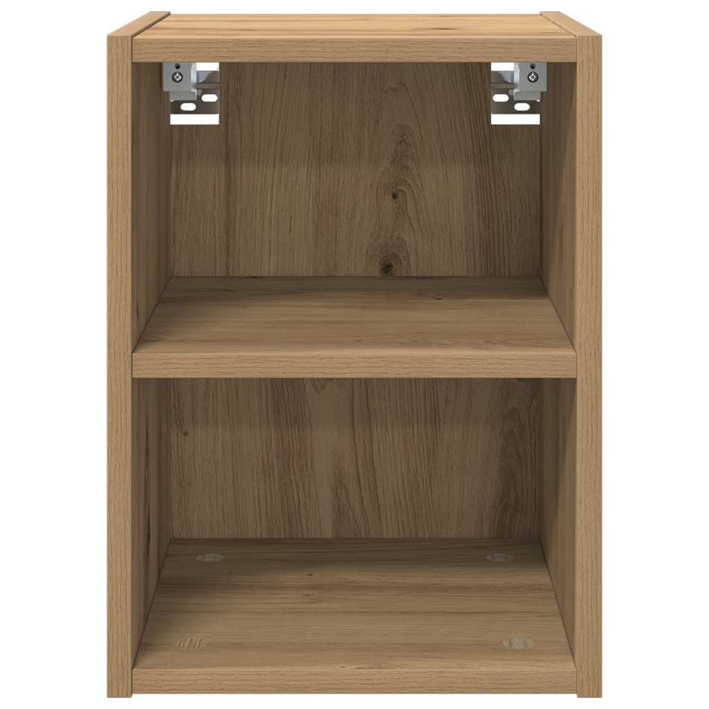 vidaXL Κρεμαστό ντουλάπι με ράφι Riga Artisan Oak 30 x 29.5 x 80 εκ.