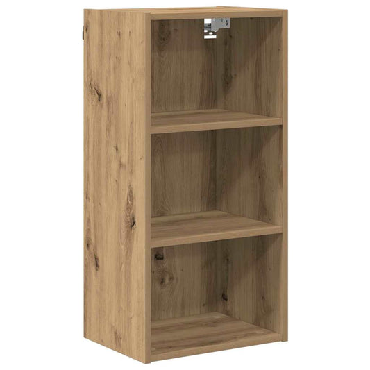 vidaXL Κρεμαστό ντουλάπι με ράφι Riga Artisan Oak 40 x 29,5 x 80 εκ.