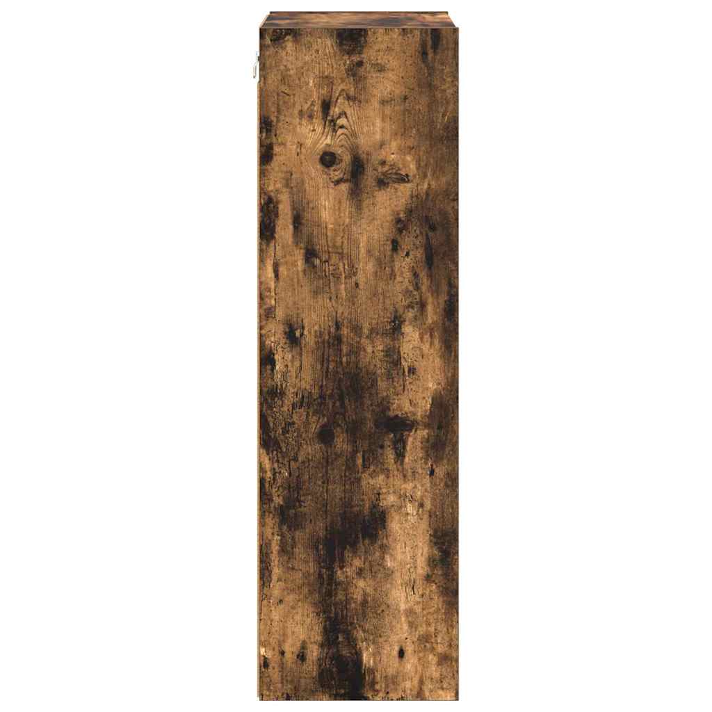 vidaXL Κρεμαστό ντουλάπι Riga Καπνιστό Δρύς 40 x 29,5 x 100 εκ.