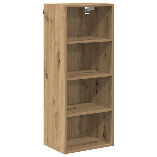 vidaXL Κρεμαστό ντουλάπι με ράφι Riga Artisan Oak 40 x 29,5 x 100 εκ.