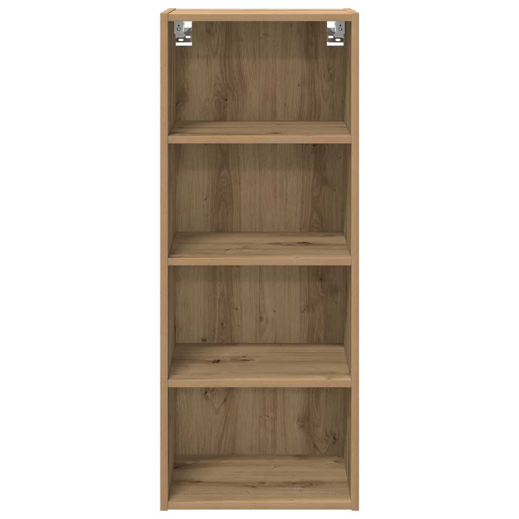 vidaXL Κρεμαστό ντουλάπι με ράφι Riga Artisan Oak 40 x 29,5 x 100 εκ.