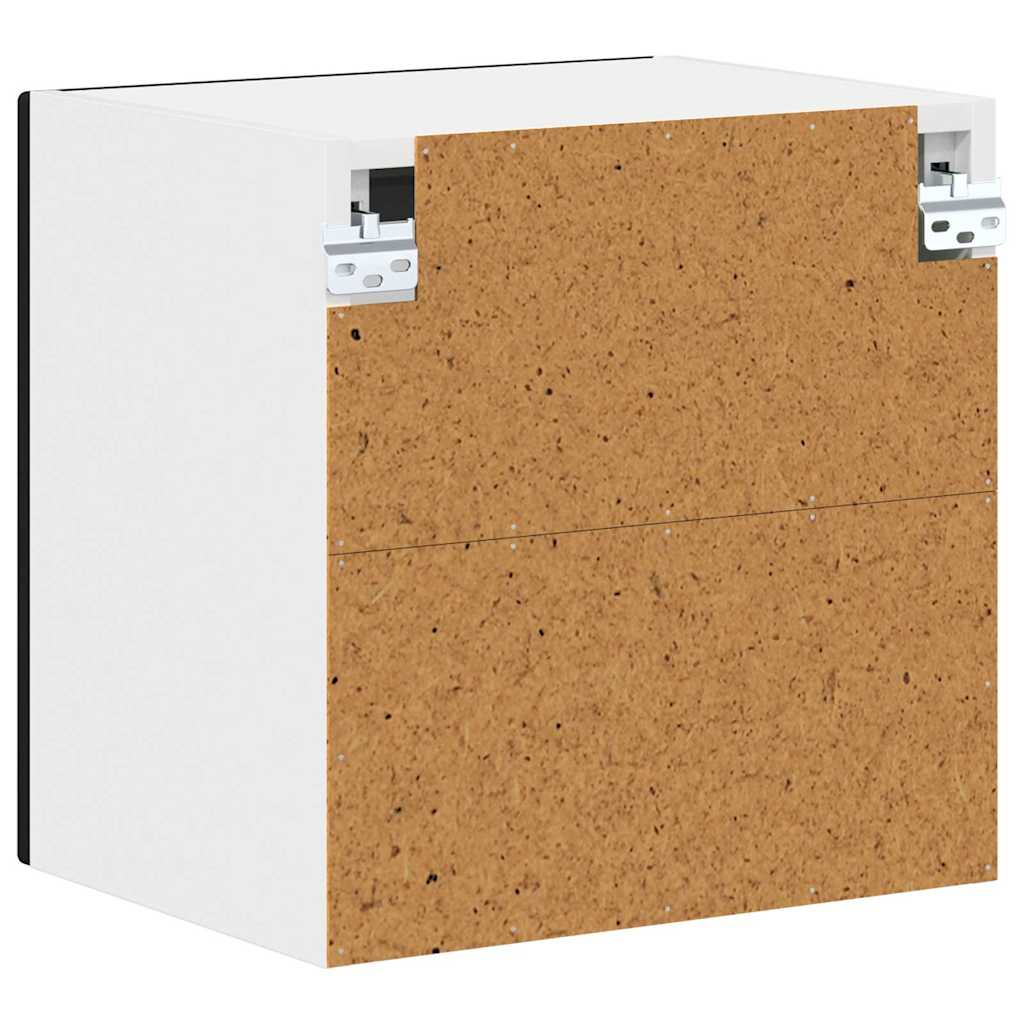 vidaXL Κρεμαστό ντουλάπι κουζίνας με ράφι Μαύρο 40 x 31 x 40 εκ.