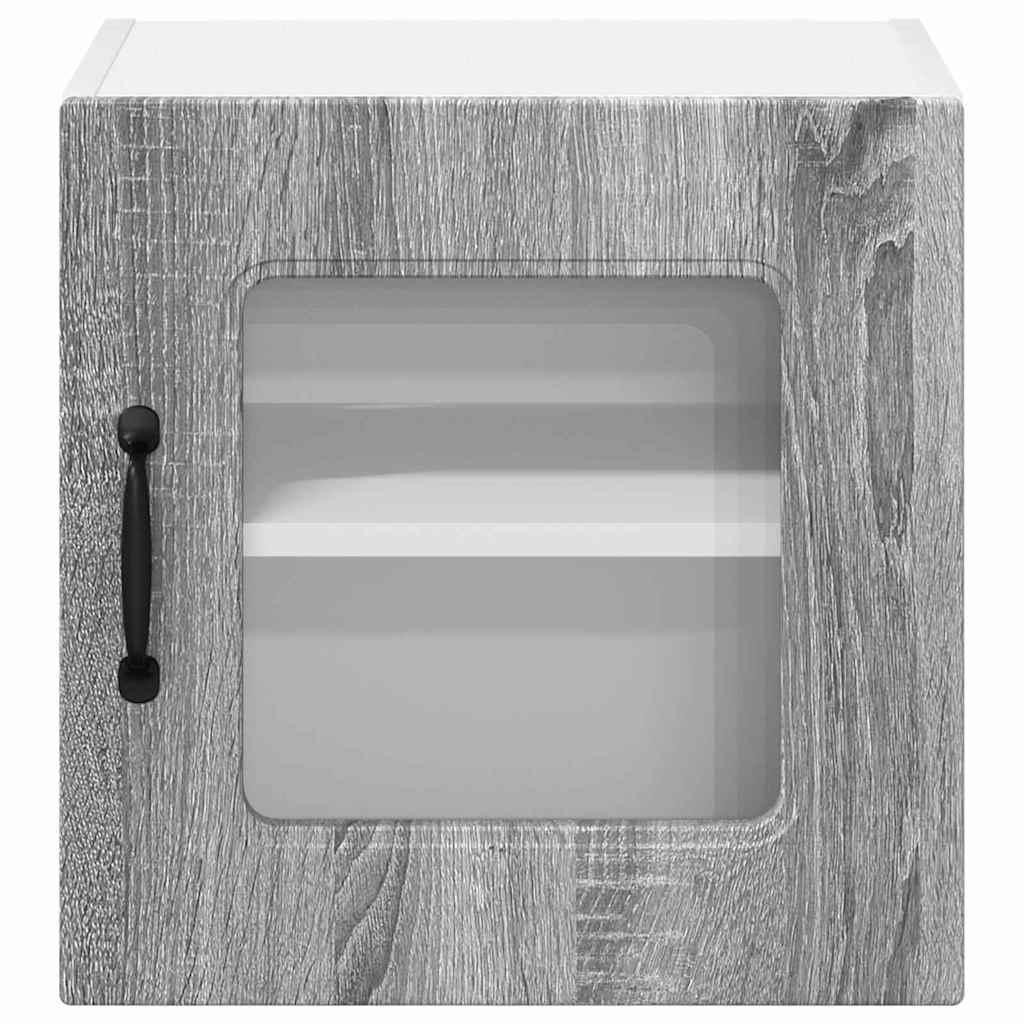 vidaXL Κρεμαστό ντουλάπι κουζίνας 2 pcs Γκρίζο Σονομα 40 x 31 x 40 εκ.