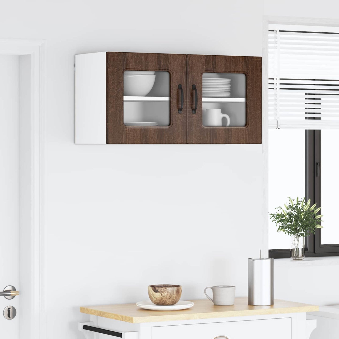 vidaXL Πάνελ πλυντηρίου πιάτων Kalmar 2 pcs Καφέ δρυς 40 x 31 x 40 εκ.